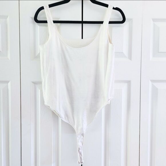 Skims 2X/3X Thong Bodysuit Semi-Sheer 2X Square Neck - Picture 1 of 3